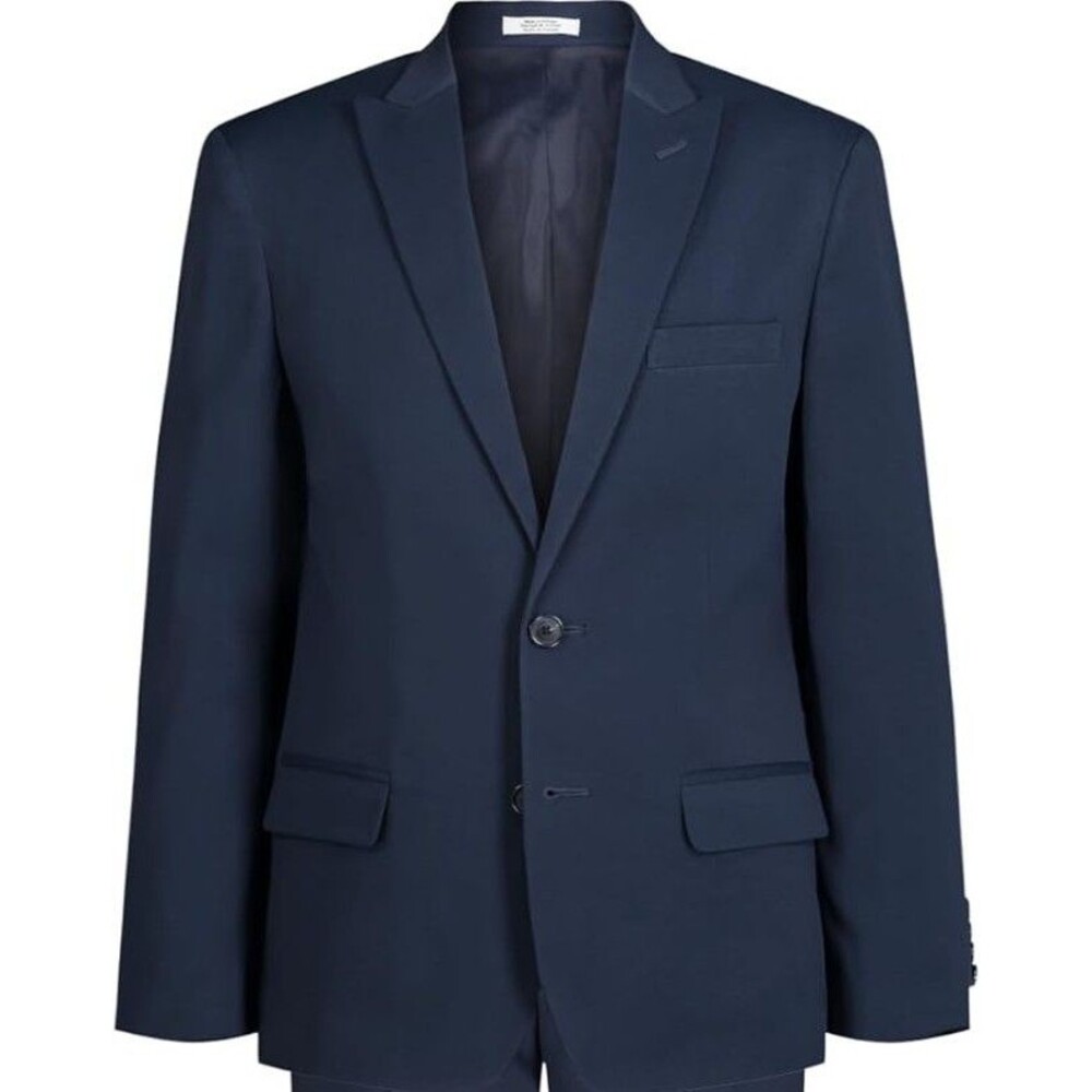 Calvin Klein Boys' Bright‎ Blue Stretch Suit Jacket, 16 Husky